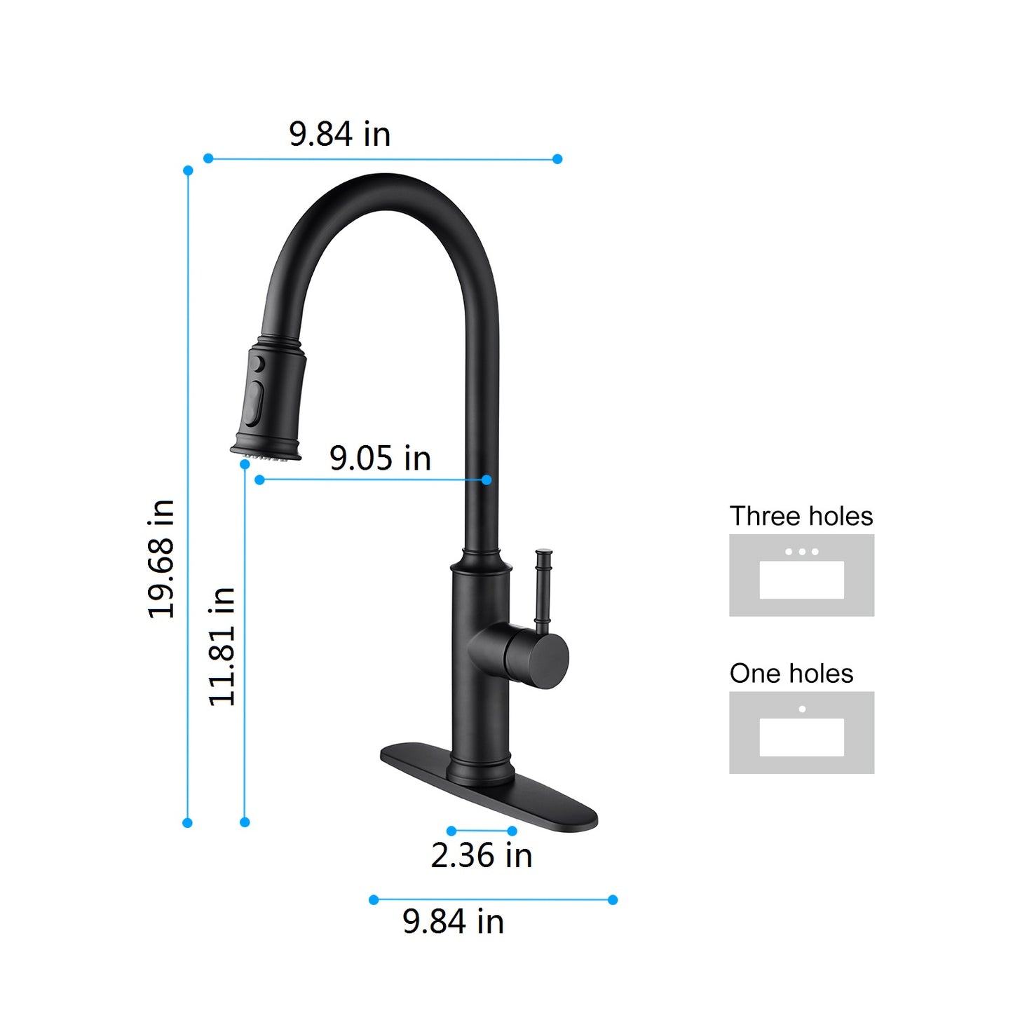 Kitchen Faucet with Pull Out Spraye