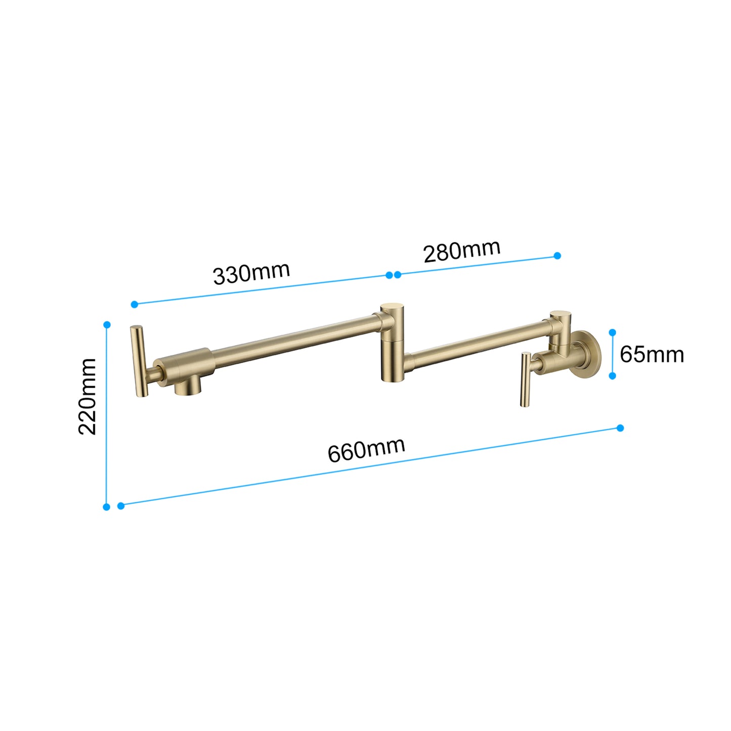 Pot Filler Faucet Wall Mount