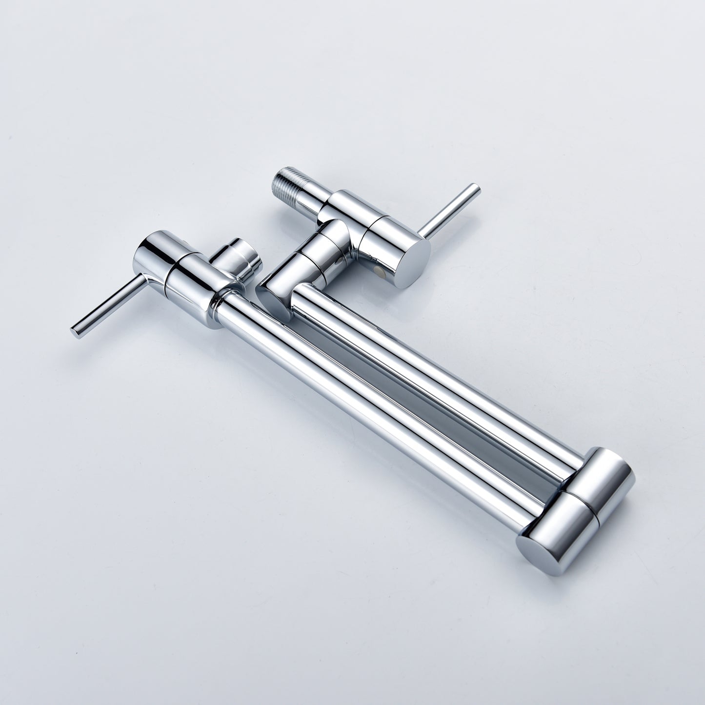 Brass Foldable Kitchen Faucet Rotatable Tap Only for Cold Water Chrome