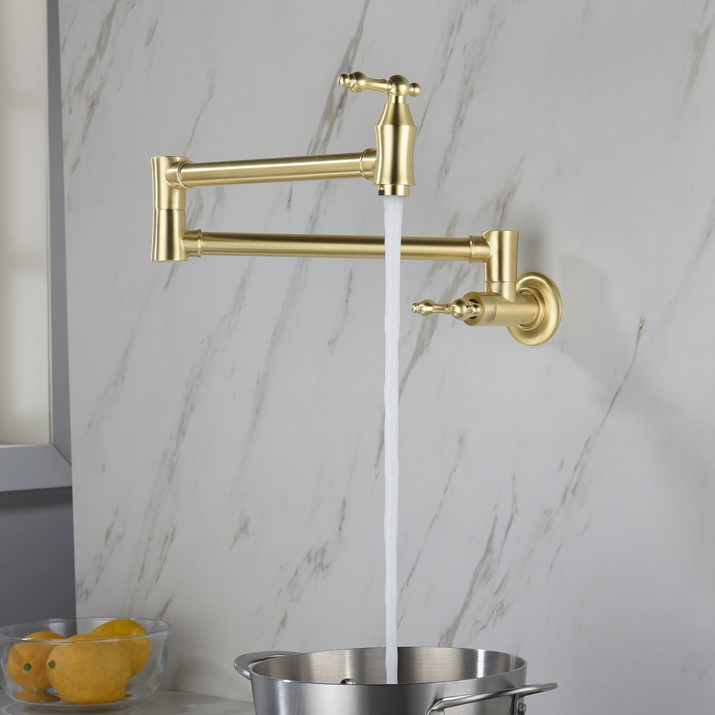 Folding faucet，Pot Filler Faucet Wall Mount