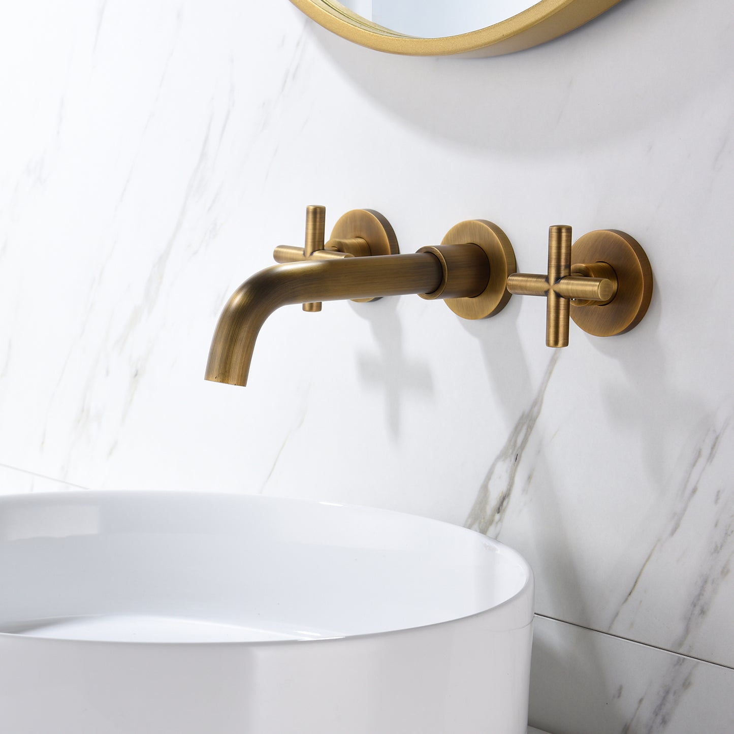 Bathroom Faucet Wall Mounted Bathroom Sink Faucet-Archaize