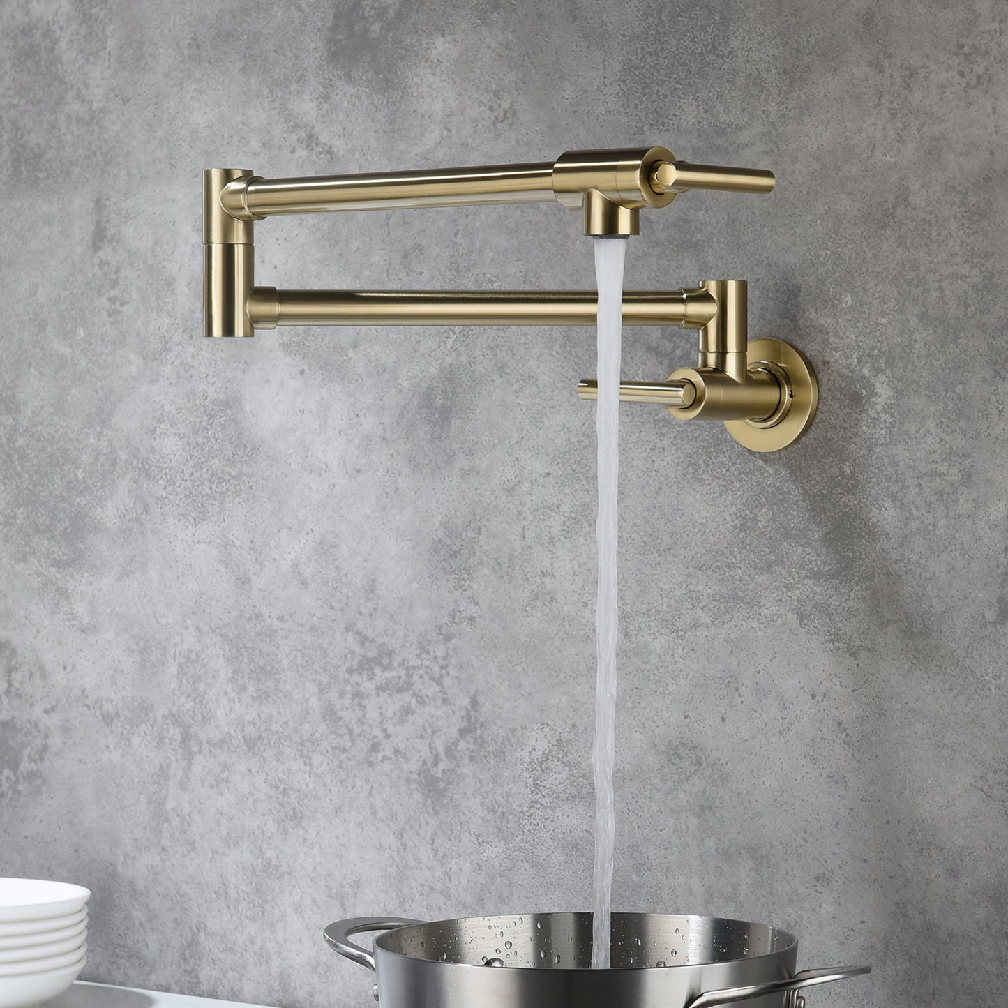 Folding faucet，Pot Filler Faucet Wall Mount