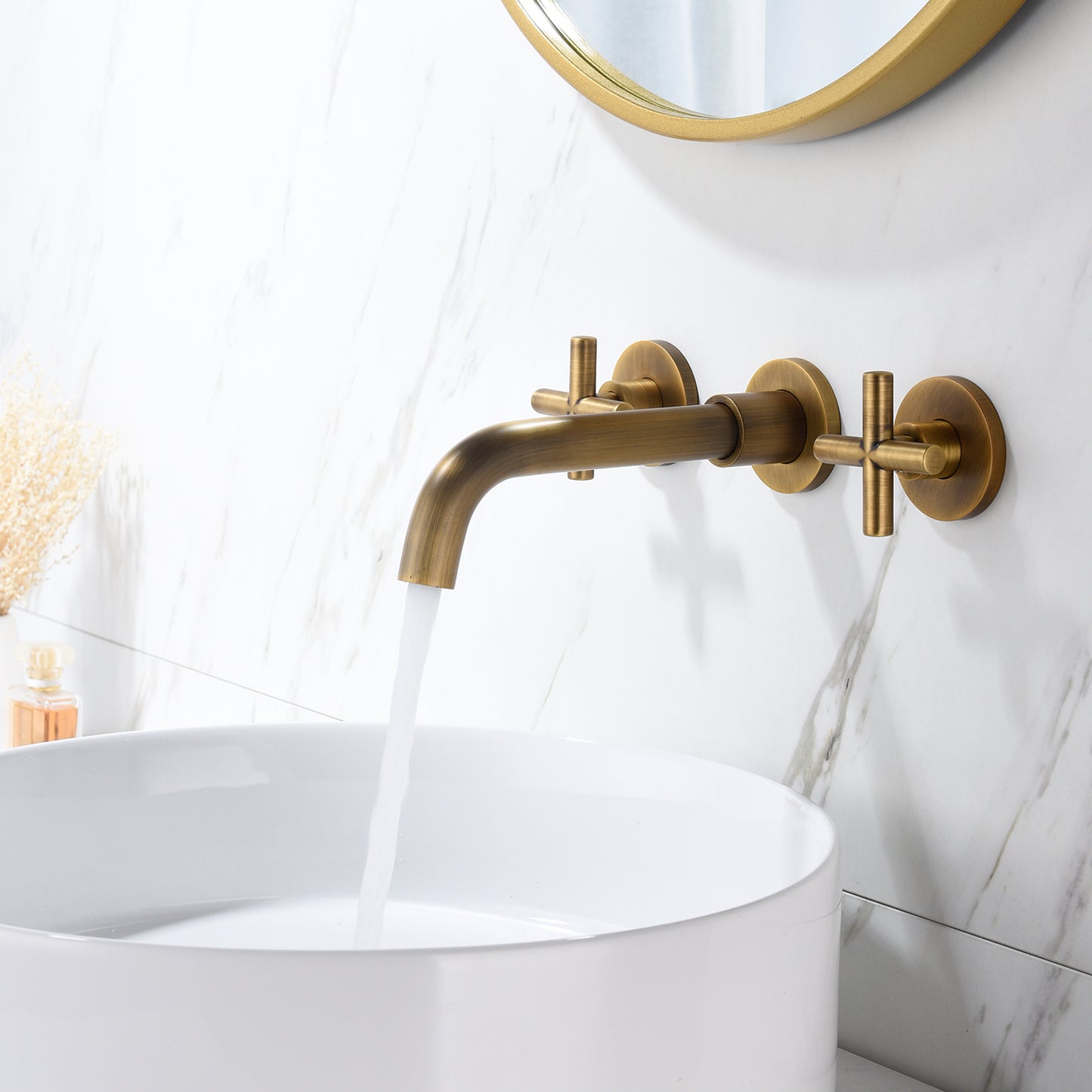 Bathroom Faucet Wall Mounted Bathroom Sink Faucet-Archaize