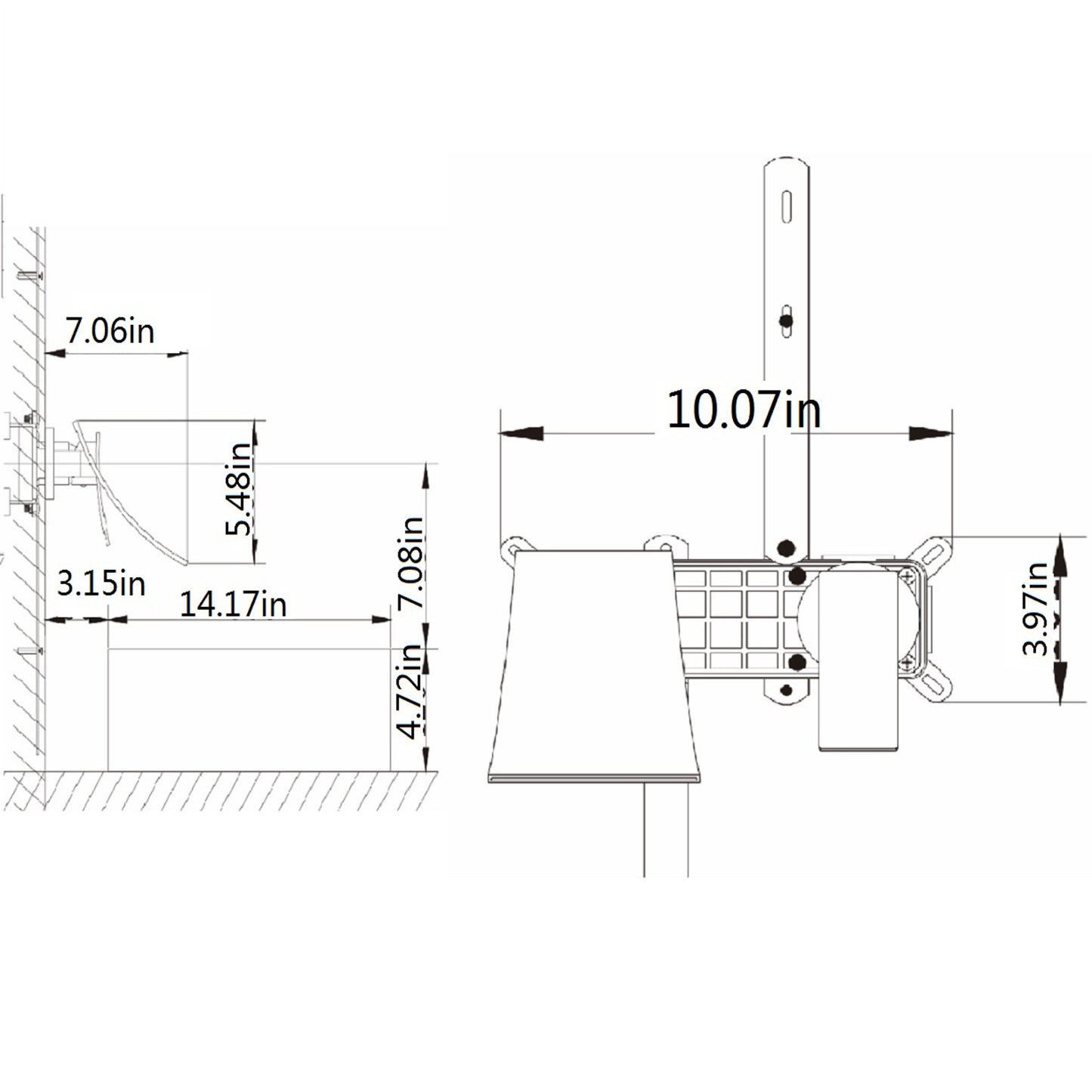 Wall mounted bathroom waterfall faucet