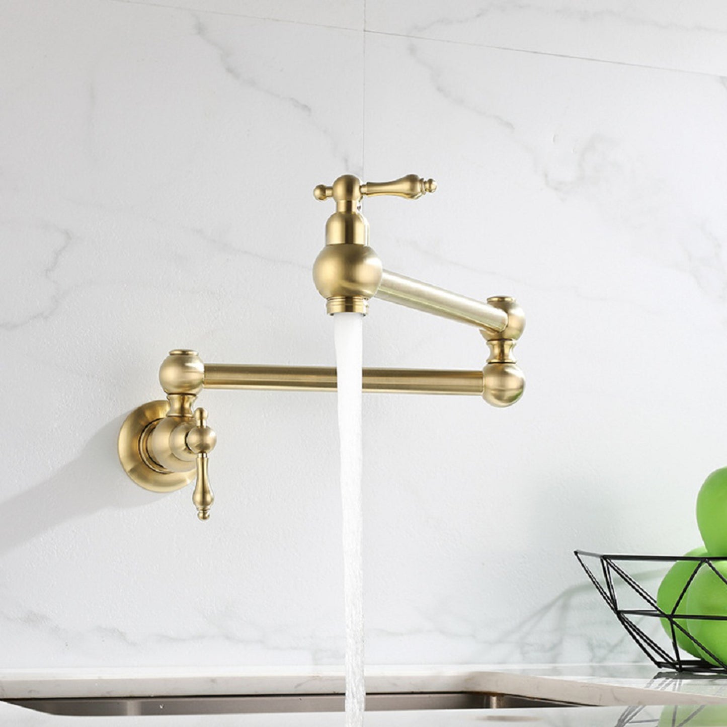 Folding faucet，Pot Filler Faucet Wall Mount