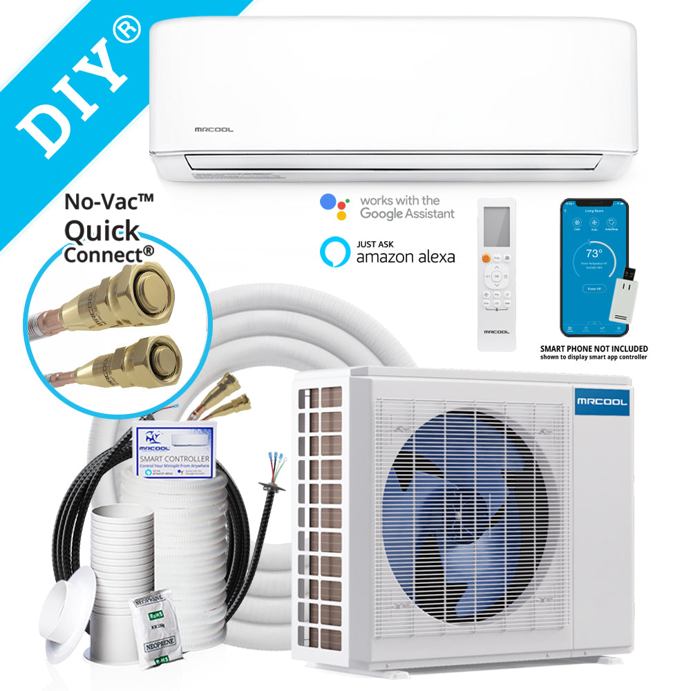 MRCOOL E Star DIY 4th Gen 9k BTU Ductless Mini-Split Air Handler 230V/60Hz